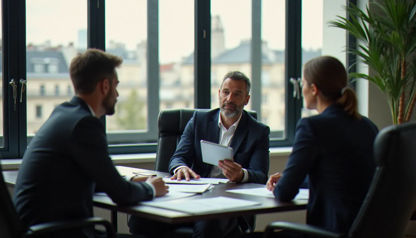 Courtier en assurance spécialisé en profils malussés conseillant des clients sur les meilleures offres disponibles