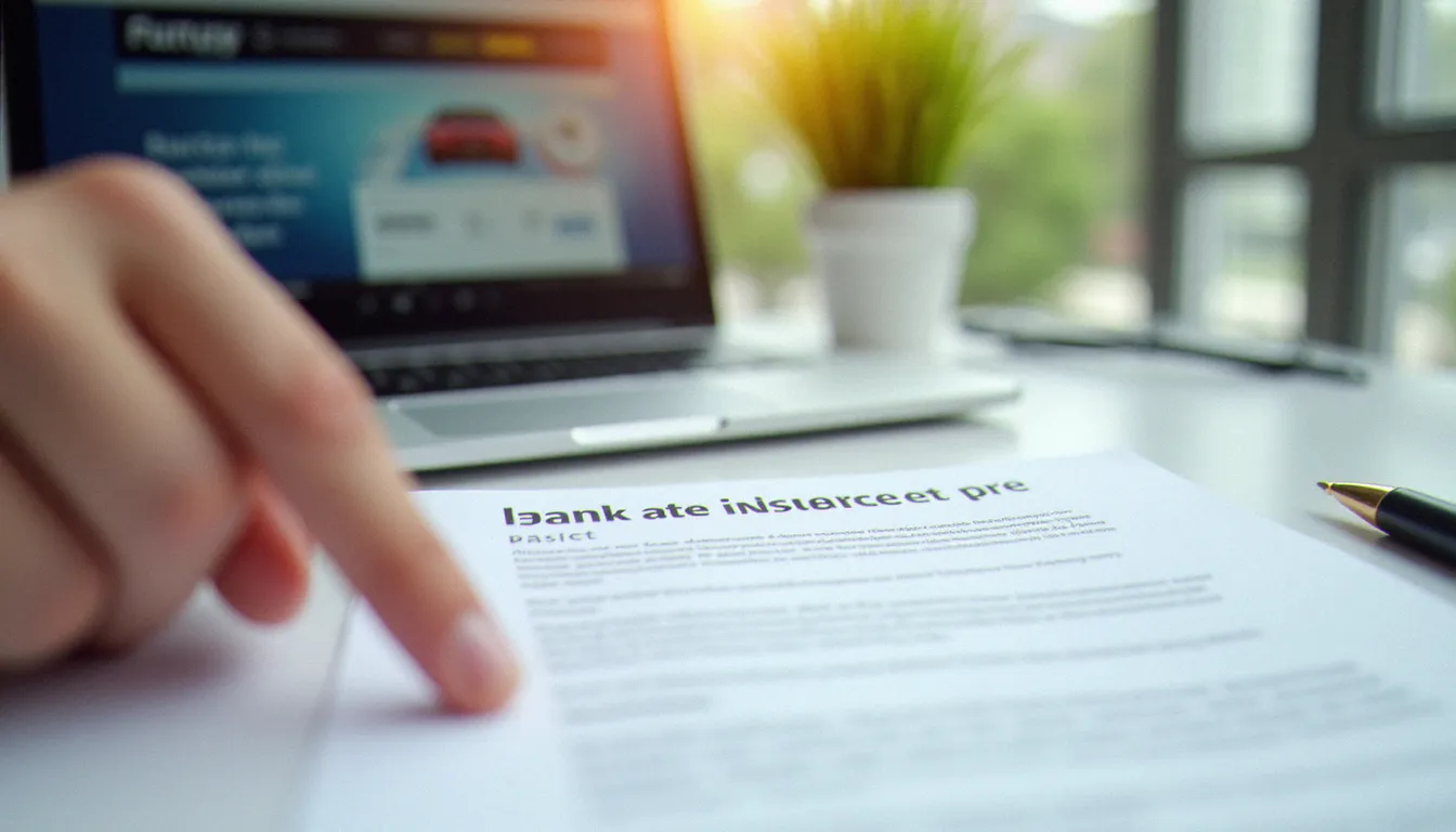 Gros plan sur un relevé d'information d'assurance auto avec le coefficient bonus-malus mis en évidence
