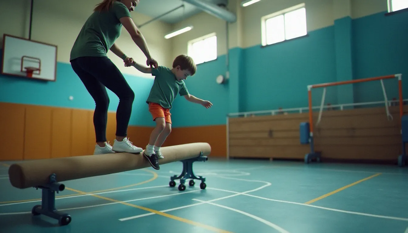 Un enfant lors d'un cours d'EPS, situation typique couverte par la garantie individuelle accidents de l'assurance scolaire