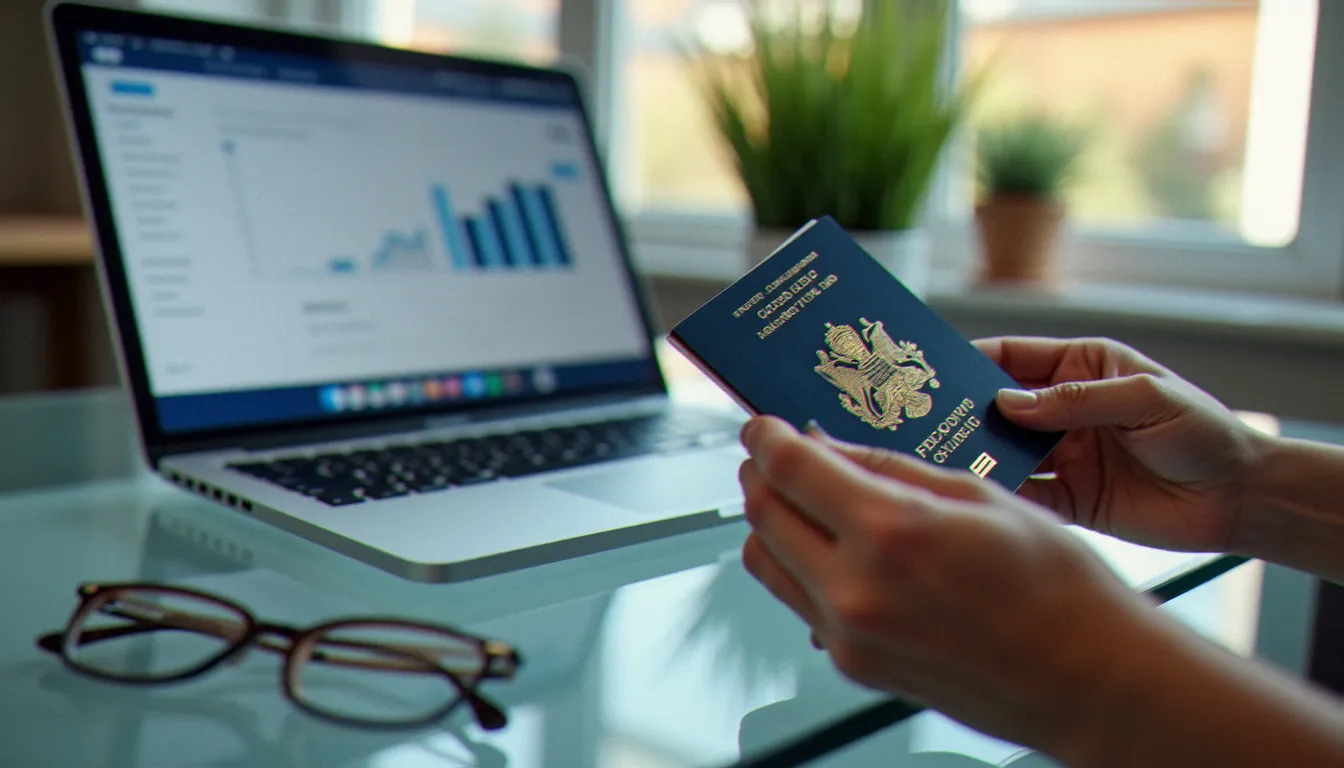 Passeport français et carte de résidence étrangère posés côte à côte, symbolisant la situation administrative d'un non-résident souhaitant gérer son assurance-vie en France