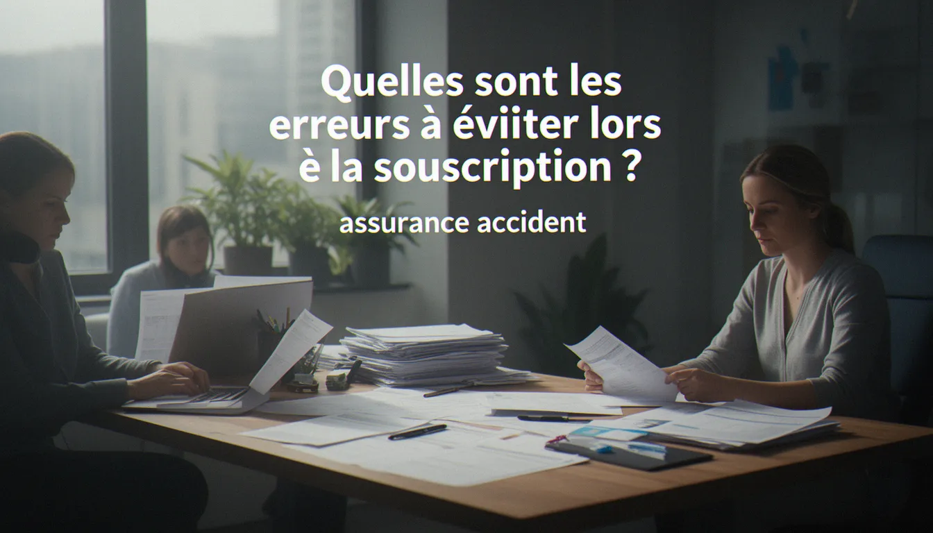 Quelles sont les erreurs à éviter lors de la souscription ? — assurance accident