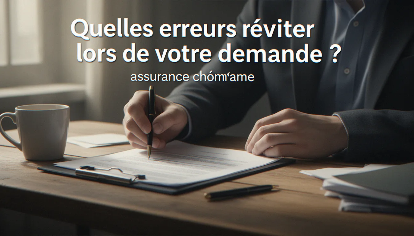 Quelles erreurs éviter lors de votre demande ? — assurance chômage