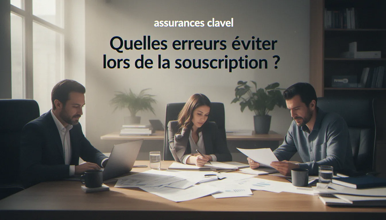 Quelles erreurs éviter lors de la souscription ? — assurances clavel
